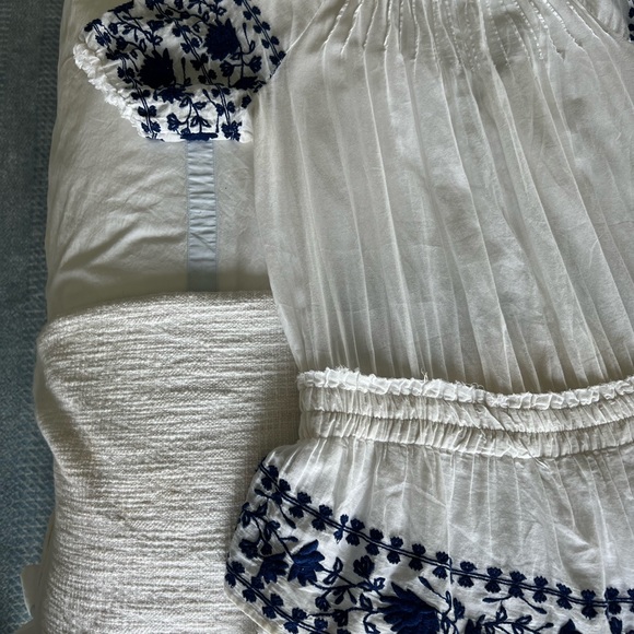 LoveShackFancy blue and white mini dress with embroidery - Picture 5 of 7